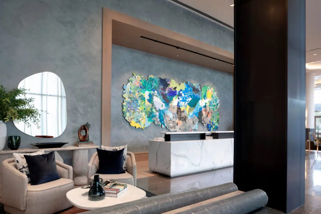 At HALL Park Hotel's check-in, guests are greeted with a complimentary glass of wine. (Courtesy)