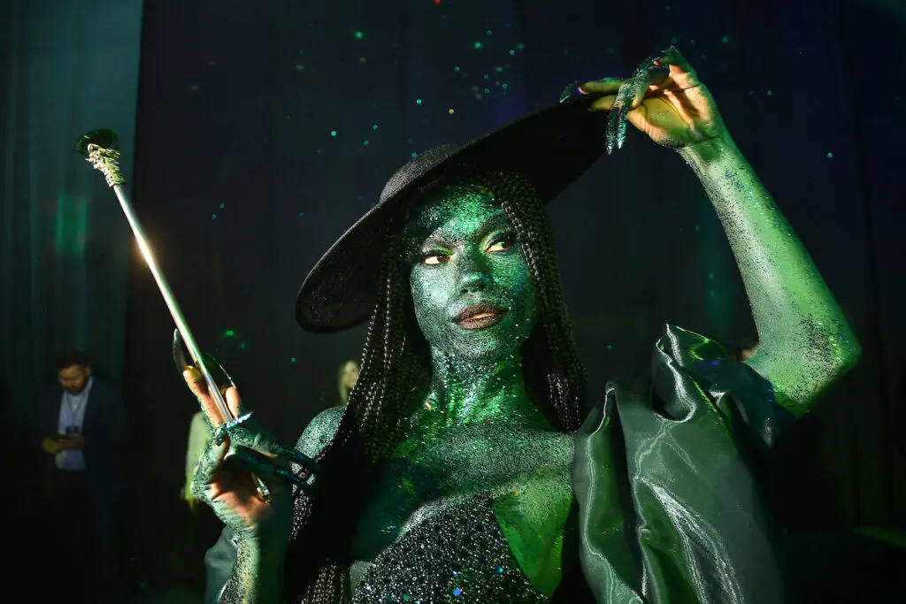 'Elphaba' lends a note of authenticity to the San Luis Salute's nod to the film 'Wicked.' (Photo by Dave Rossman)