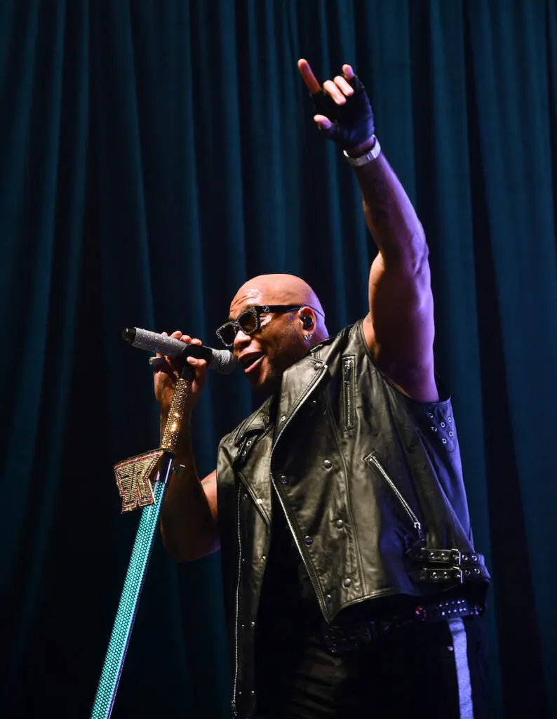 Flo Rida performs at the San Luis Salute (Photo by Dave Rossman)