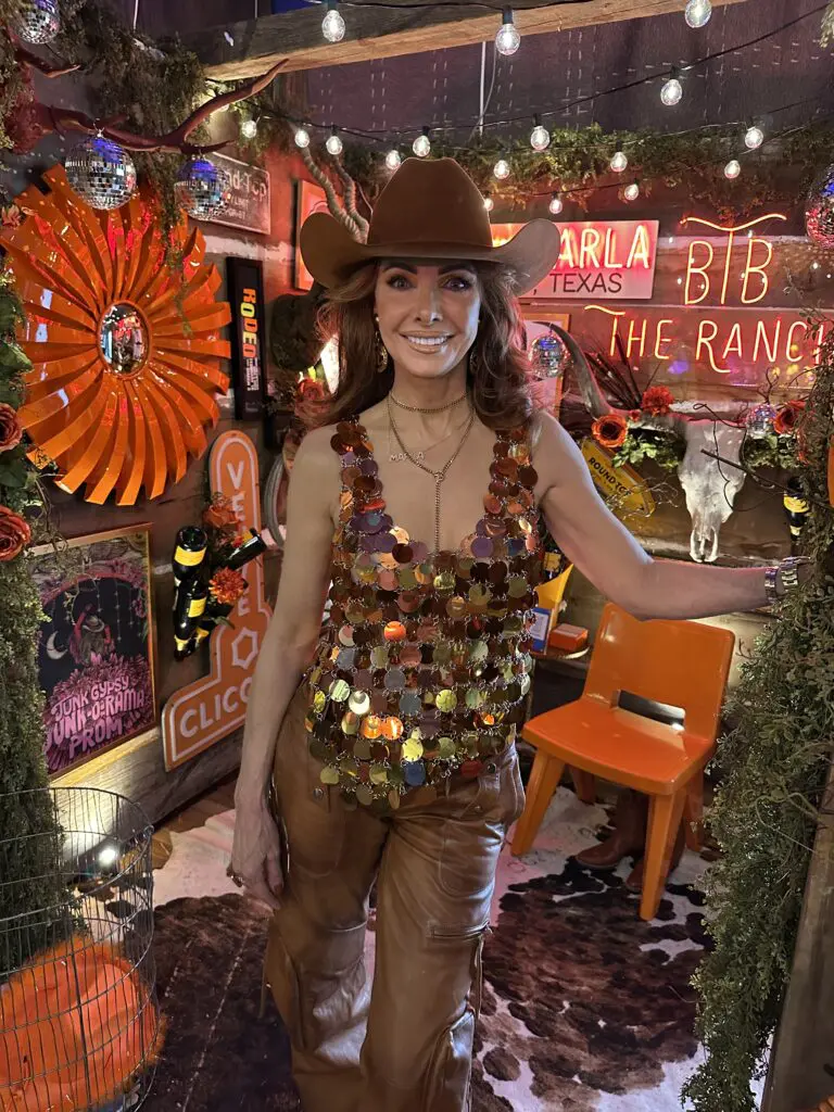 Marla Hurley creates a colorful Instagram pop-up at The Ranch + Steakhouse (Photo by Shelby Hodge)