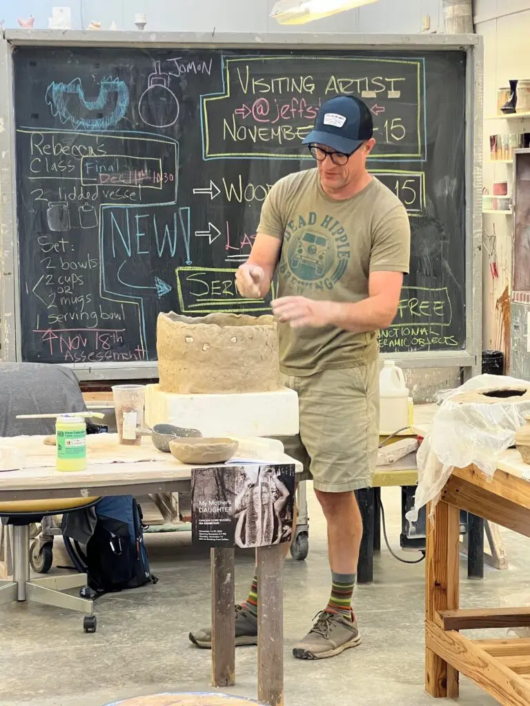 Celebrated Houston ceramicist Jeff Forster sculpts ceramic pieces for Empty Bowls Houston. (Photo courtesy Empty Bowls Houston)