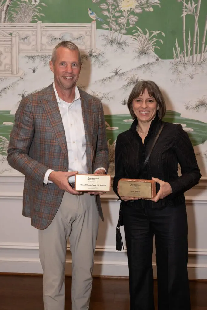 Joe Meppelink & Marisa Janusz at Preservation Houston's Cornerstone Dinner (Photo by Wilson Parrish)
