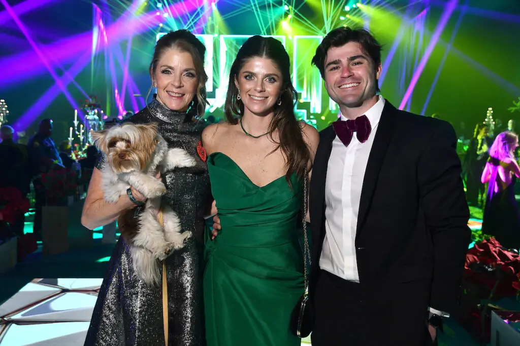 Paige Fertitta, Blayne Fertitta and fiance Peter Mavredakis at the San Luis Salute (Photo by Dave Rossman)