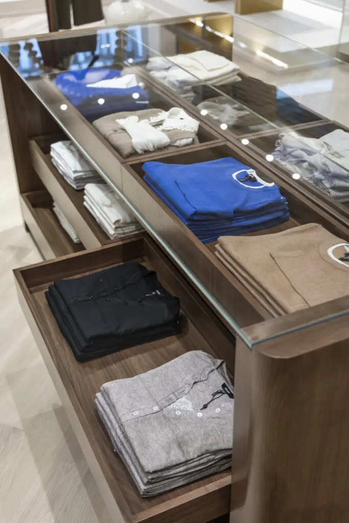 Tenets of the brand's ethos include texture clashing, hi-low styling, feminine v. masculine, "sporty-smart," and color clashing. (Courtesy)