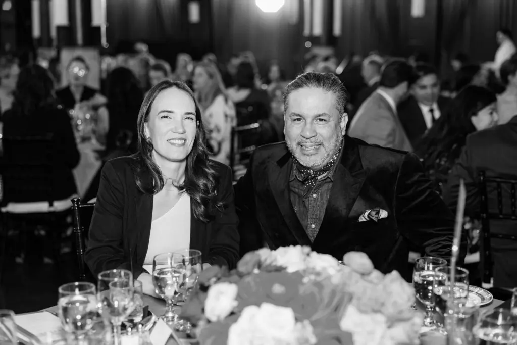 Sharon Lott Graham, Cruz Ortiz at Rothko Chapel Inspirit Dinner (Photo by Hung L. Truong)