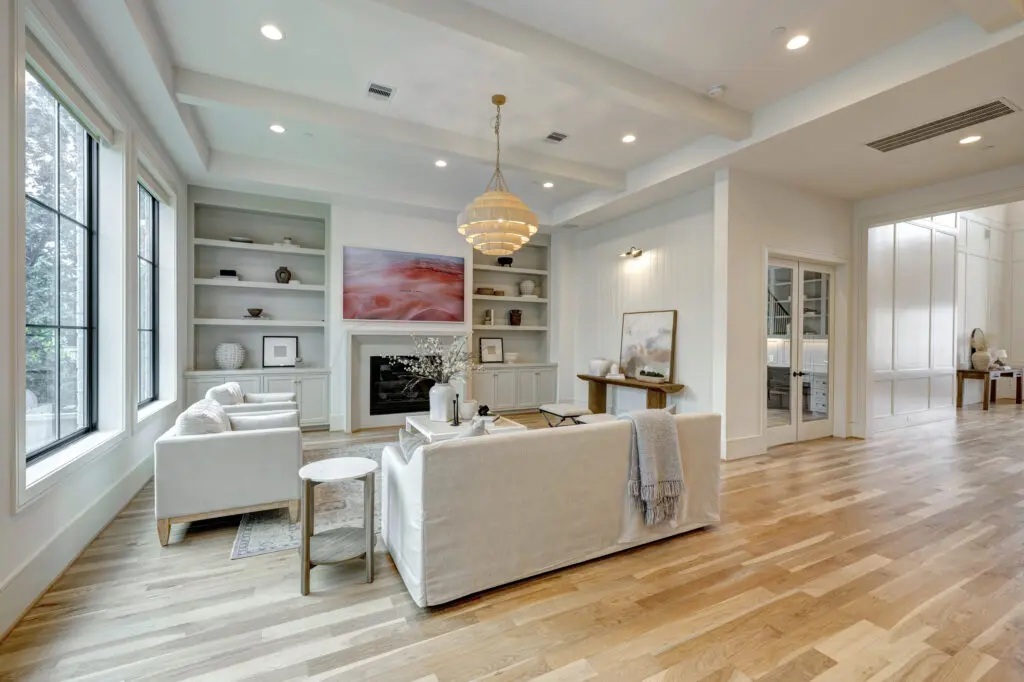 A dreamy modern English transitional home.