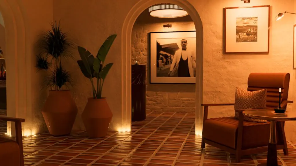 Thoughtful lighting and rich materials add warmth to Beverly’s Downtown’s underground space. (Courtesy)