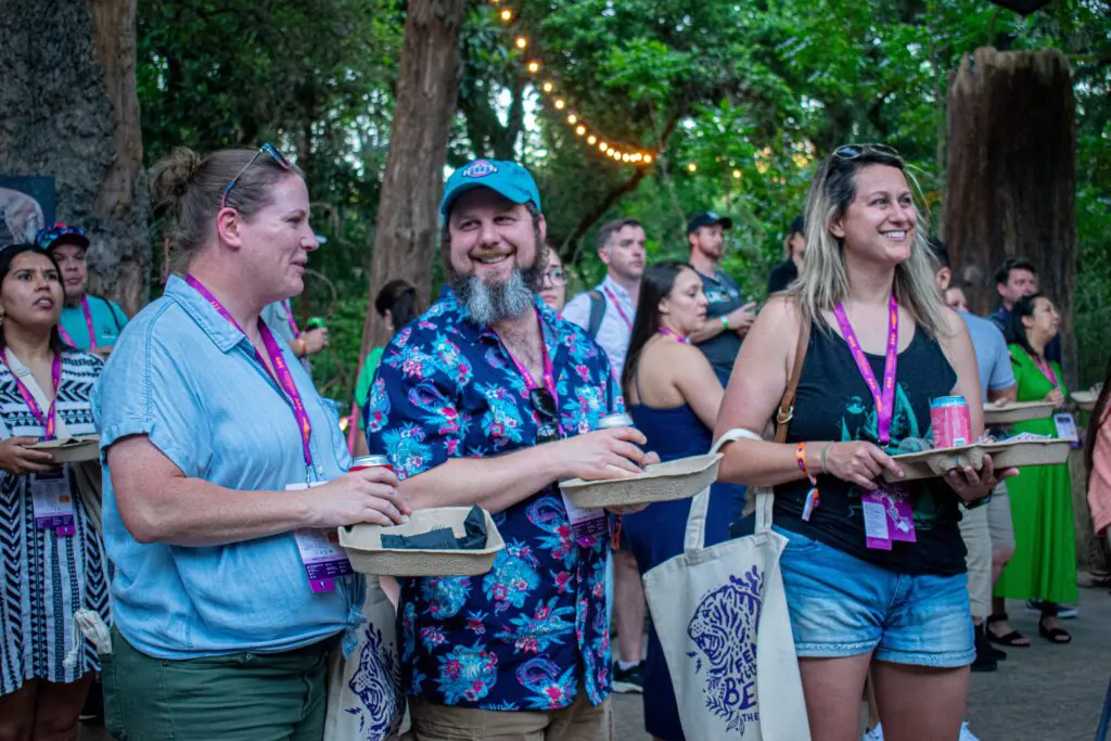 Enjoy live music, drinks, and animal encounters at Houston Zoo's Feast with the Beasts. (Courtesy Houston Zoo)
