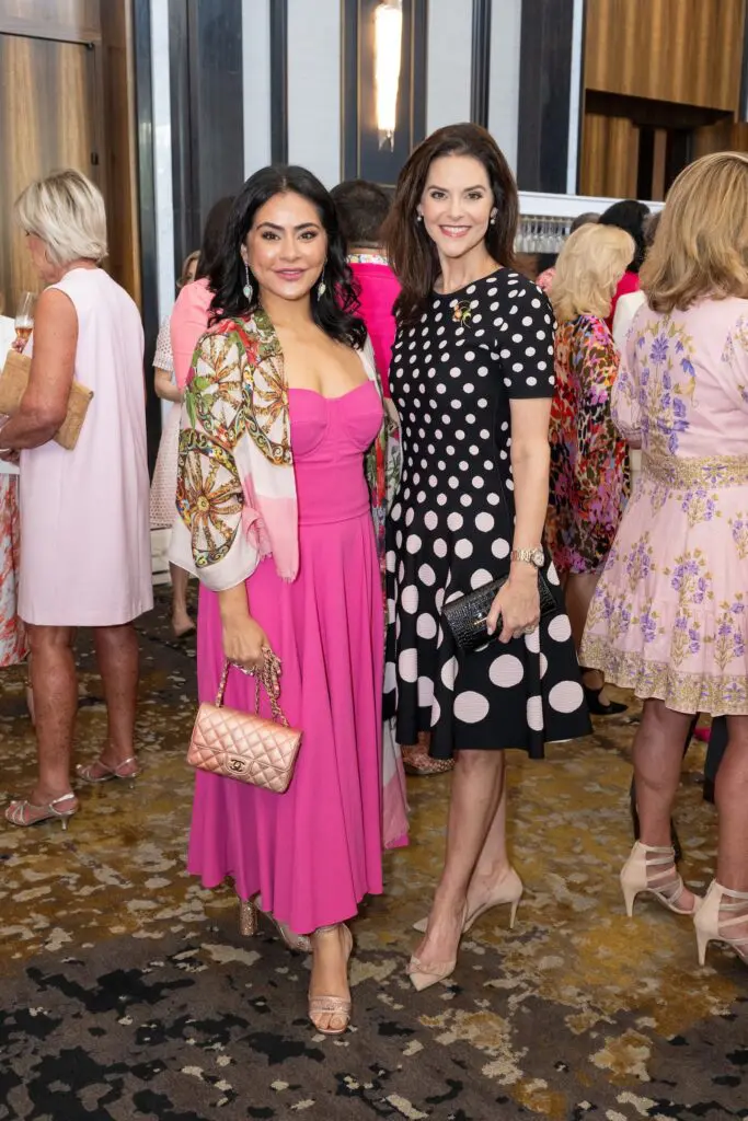 Elia Gabbanelli, Ann Ayre at the American Cancer Society 'Tickled Pink' luncheon (Photo by Jacob Power)