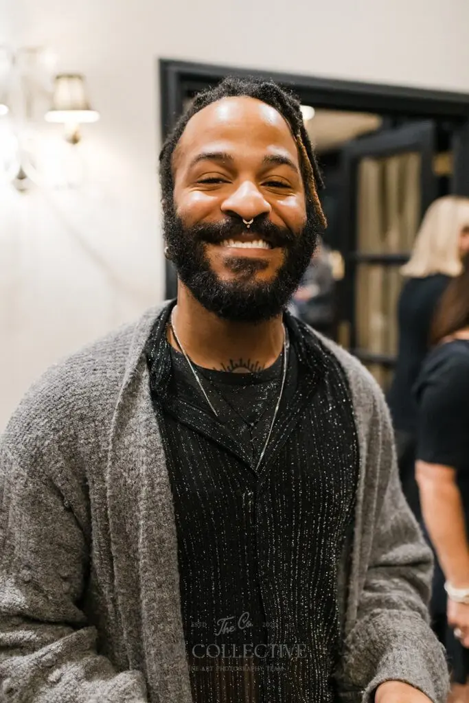André Ramos-Woodard at the Houston Center for Photography 2025 Auction & Gala (Photo by Kelly Hornberger Photography)