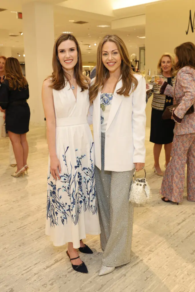 Heather Almond, honoree Lexi Sakowitz Marek  at the PaperCity Philanthropy in Fashion Best Dressed announcement party at Neiman Marcus.  (Photo by Priscilla Dickson)
