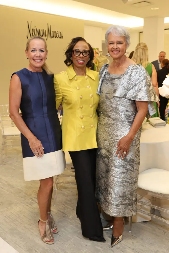 Rosemary Schatzman, Phyllis Williams, Gayla Gardner at the PaperCity Philanthropy in Fashion Best Dressed announcement party at Neiman Marcus. (Photo by Priscilla Dickson)