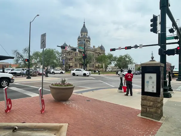 The new PDNB Gallery, set to open Friday, June 6, 2025, will neighbor the 1896 County Courthouse (now a history museum) on Denton's historic and thriving Town Square. 