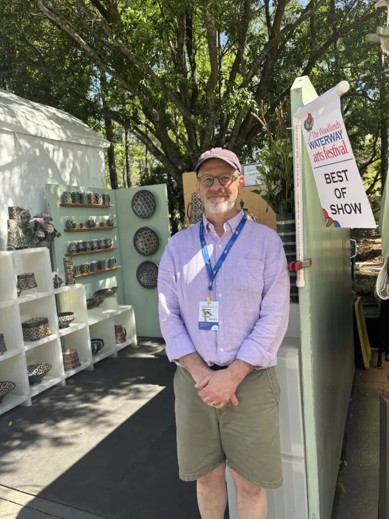 Colorado-based ceramicist Peter Karner earned Best of Show in the Ceramics category. (Photo by Laura Landsbaum)