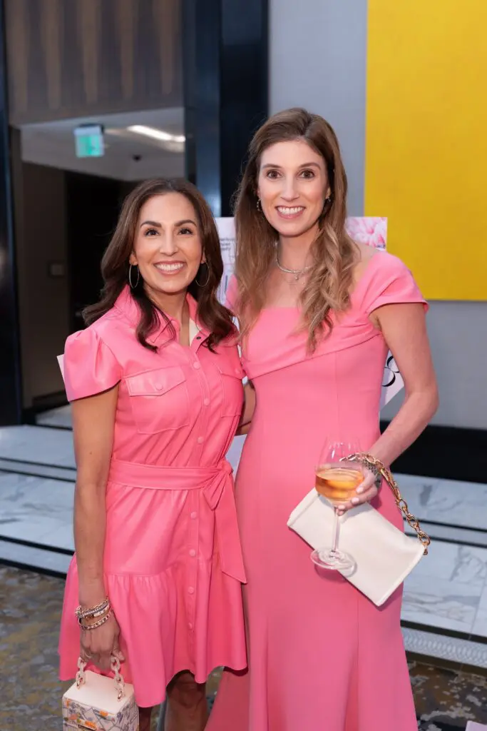 Julie Chen, Camille Connolly at the American Cancer Society 'Tickled Pink' luncheon (Photo by Daniel Ortiz)