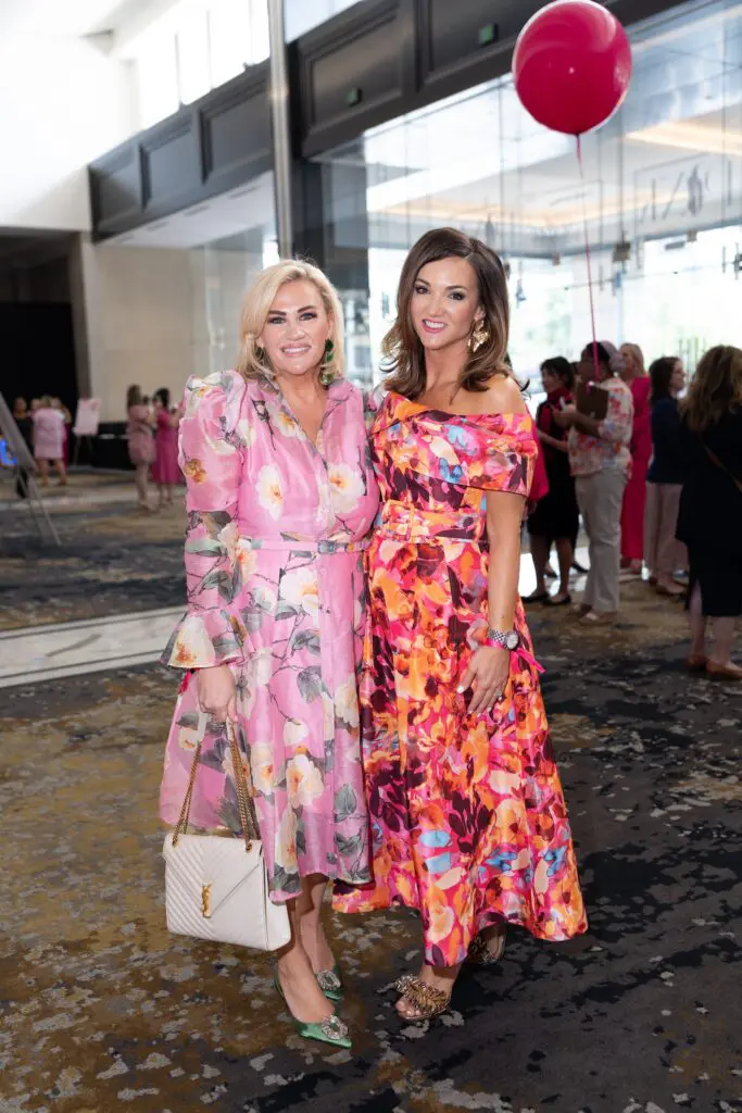 Nora Jarrard, Jenny Todd at the American Cancer Society 'Tickled Pink' luncheon (Photo by Daniel Ortiz)