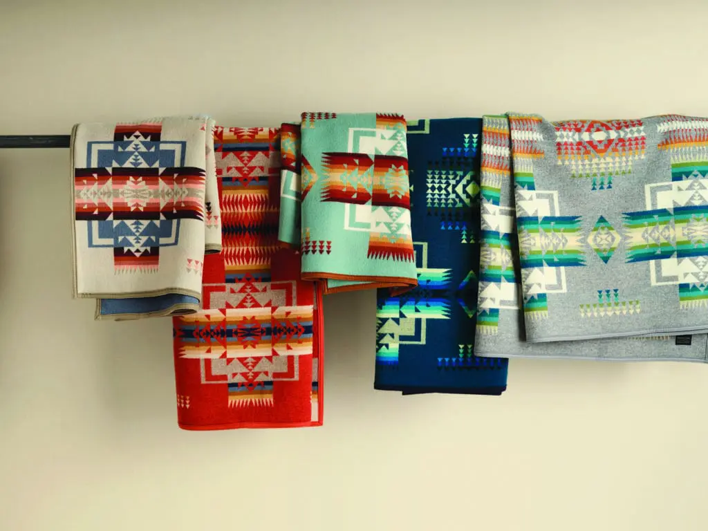 Pendleton Woolen Mills creates colorful textiles that add a pop of the Wild West to your home. (Courtesy)