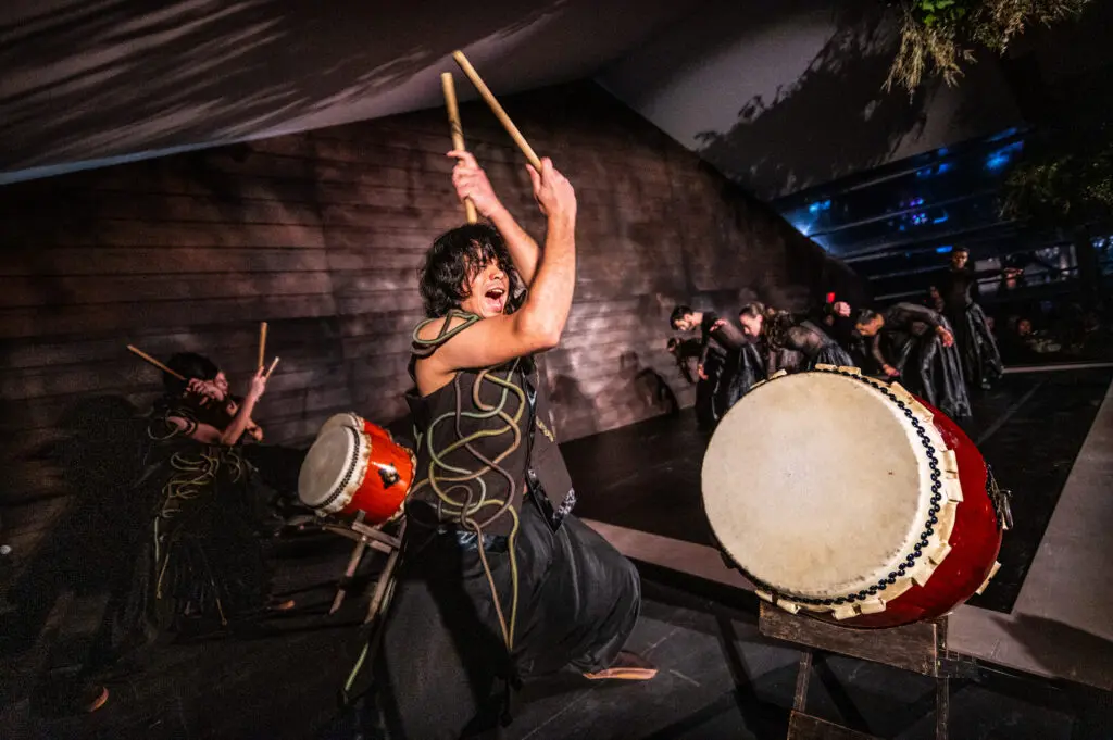 Dondoko Taiko played deep, thundering heartbeats on taiko drums. (Photo by Can Turkyilmaz)