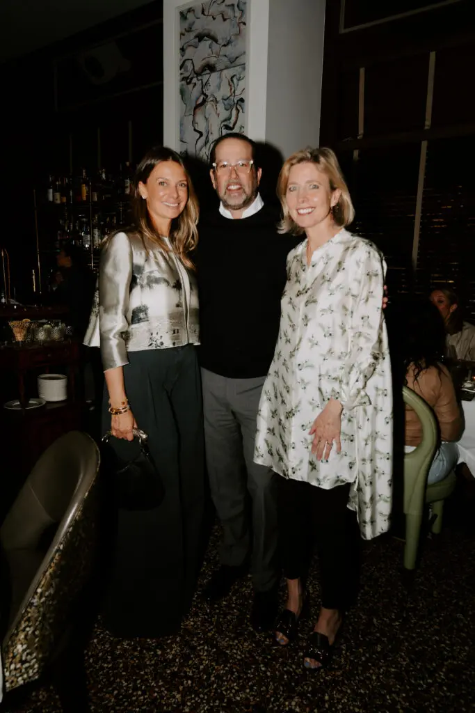 Prada Dinner -JoJo Fleiss, Justin Whitman, Kit Sawers (Photo by Afritina Coker)