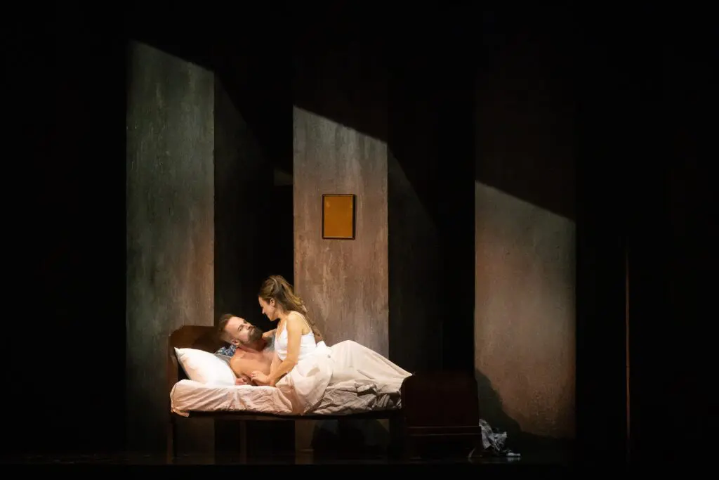 Ryan McKinny, Lauren Snouffer in Houston Grand Opera's "Breaking the Waves" (Photo by Lynn Lane)
