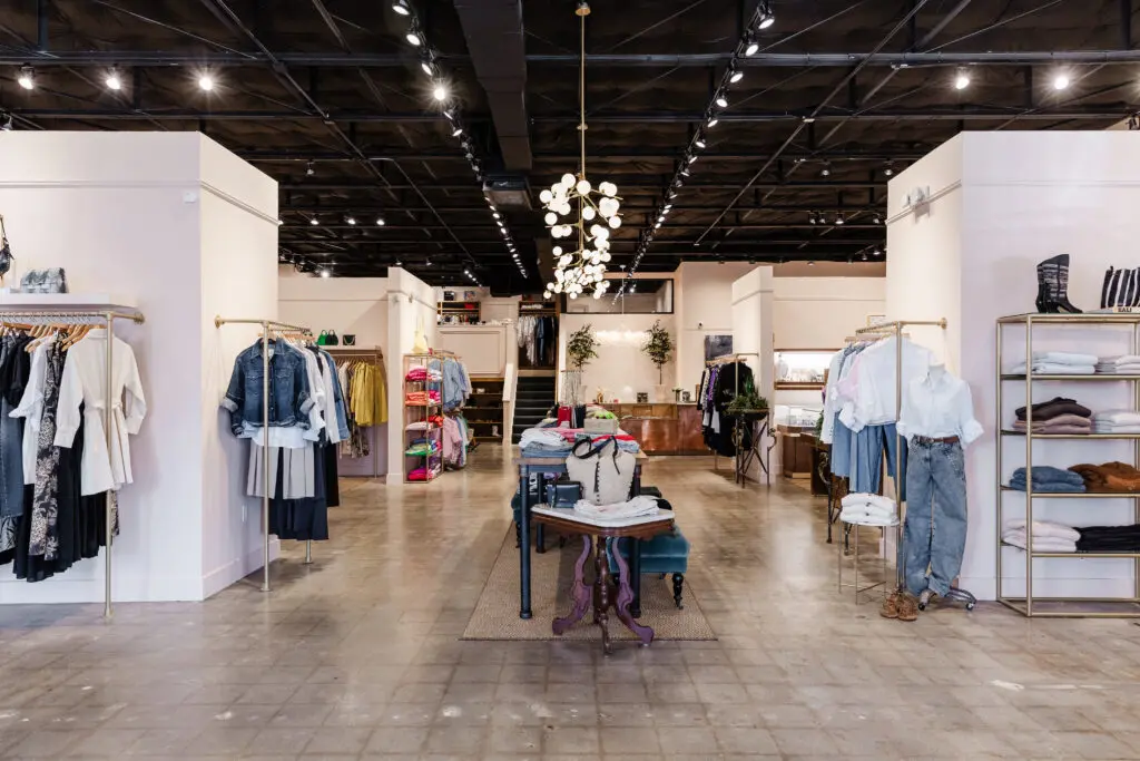 The new You Are Here boutique at 4804 Camp Bowie Boulevard offers a curated selection of designer clothing, accessories, and fine jewelry in a welcoming and stylish setting. (Courtesy)