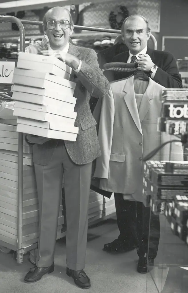 Jack and Bill Mitchell in the 1980s. (Courtesy)