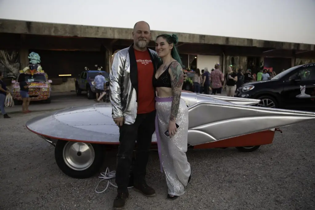 Chris Wollard, Lexi Fortuna at The Legendary Art Car Ball 2025 (Photo by Mike Herrera)