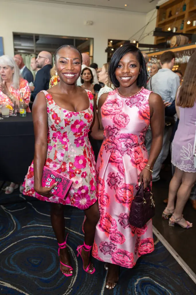 Ada Agbor, Zoe Cadore at Houston Ballet's 'Raising the Barre' dinner (Photo by Melissa Taylor)