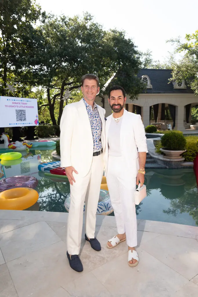 Bill Baldwin, Fady Armanious at Legacy's Cinco de Mayo fiesta.
