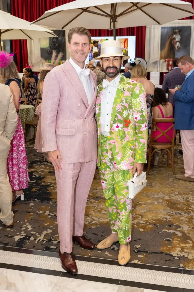Bill Baldwin & Fady Armanious at Bo's Place 'Hats, Hearts & Horseshoes' benefit (Photo by Jacob Power)
