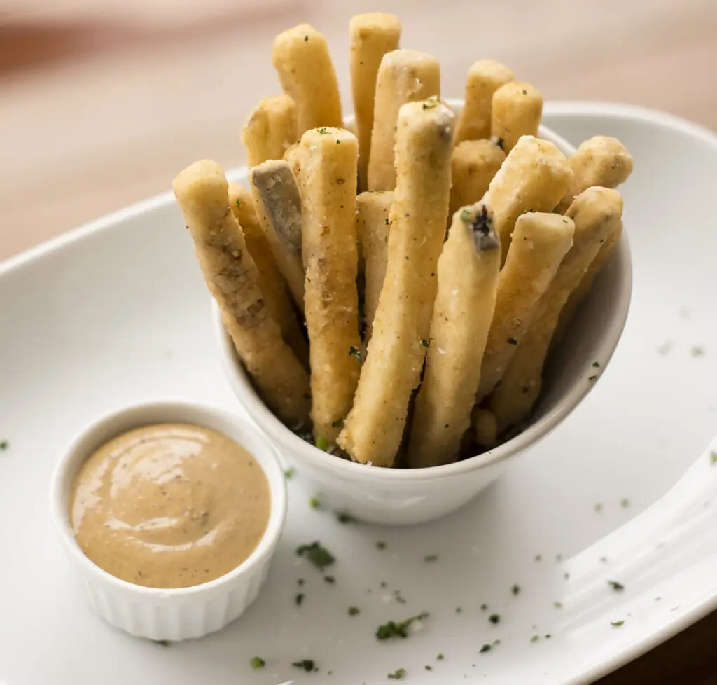 The famed eggplant fries served at Bistro Menil show the restaurant's power.