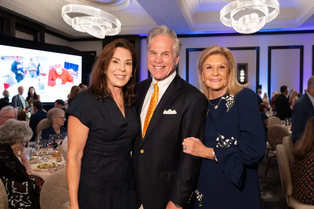 Cherie Flores, Myron & Rosanna Blalock at the Brookwood gala