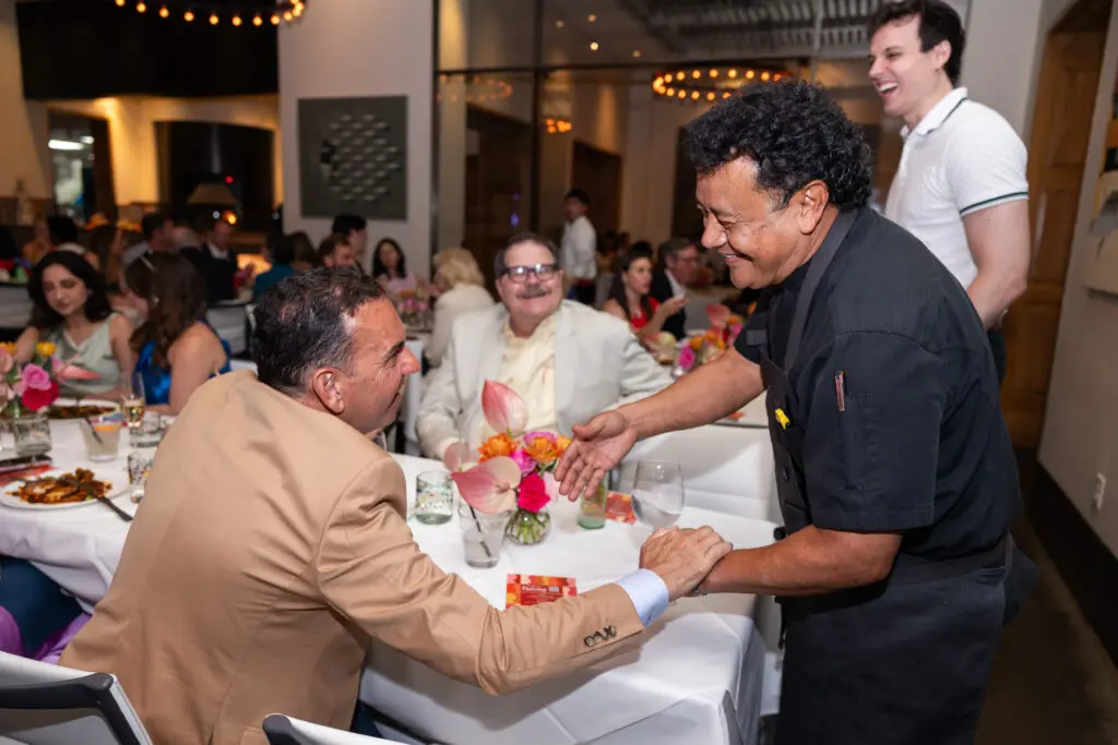 Chef Hugo Ortega at Houston Ballet's 'Raising the Barre' dinner held at Ortega's Caracol (Photo by Melissa Taylor)