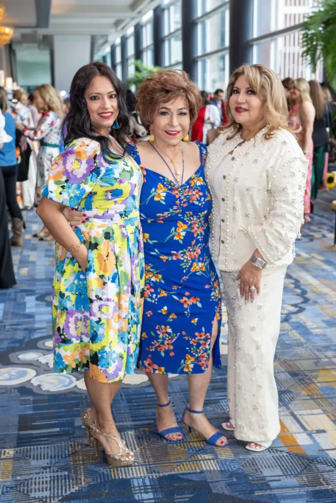 Conchita Reyes, Trini Mendenhall-Royalty, Alma Gonzalez at the Latin Women's Initiative annual luncheon (Photo by Jacob Power)