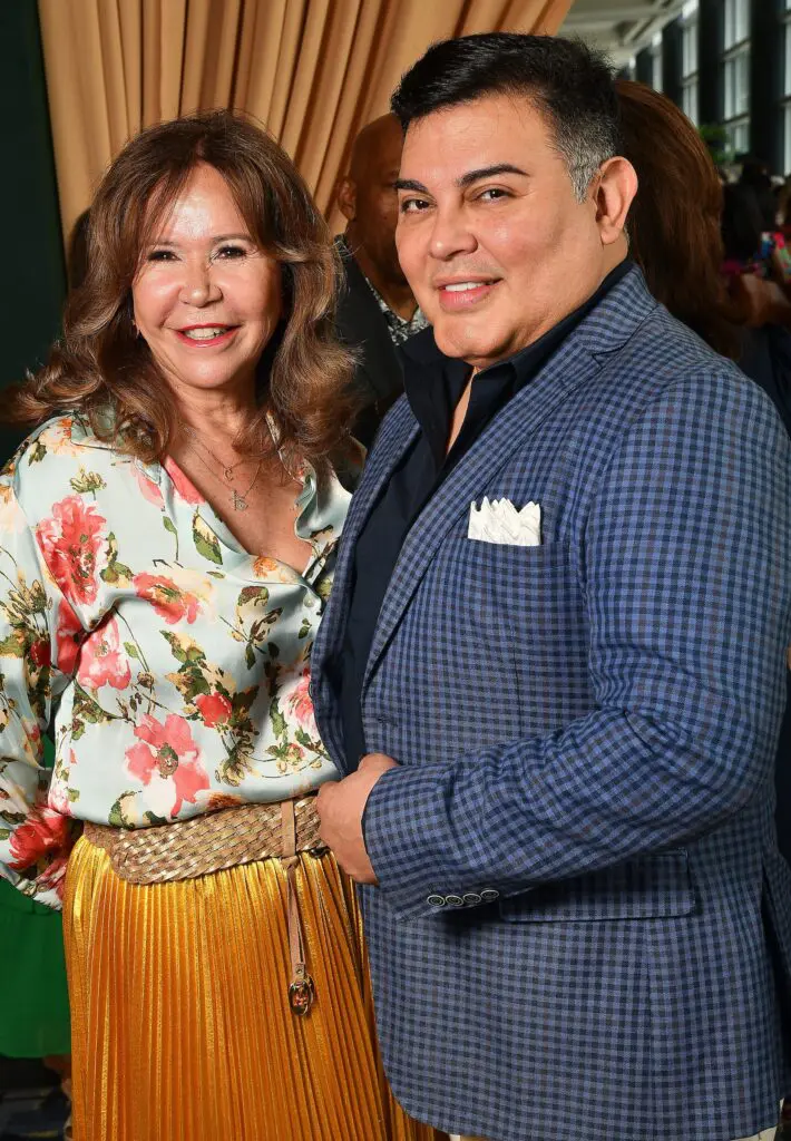 Cyndy Garza Roberts, Edward Sanchez at the Latin Women's Initiative annual luncheon (Photo by Dave Rossman)