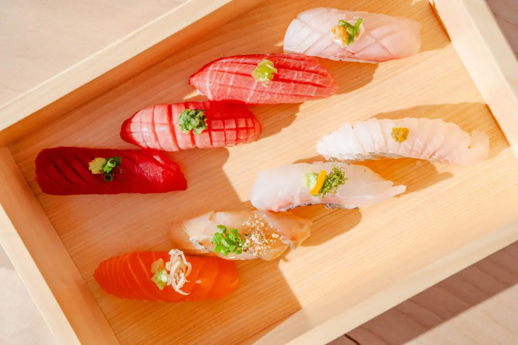 An array of sushi at the new Doko in Autry Park.  (Photo by Photos by Studio Rivera)