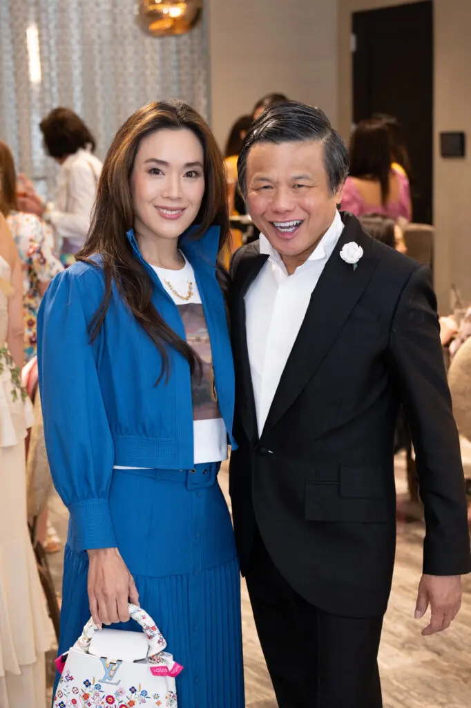 Karen Kwok, Zang Toi at Asia Society Texas’ inaugural Runway to Asia (Photo by Wilson Parish)