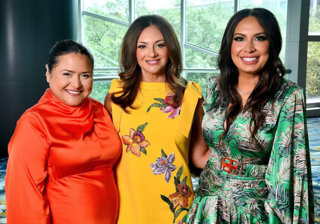 Daisy Mendoza, Maritza Gonzales, Vicky Dominguez at the Latin Women's Initiative annual luncheon (Photo by Dave Rossman)