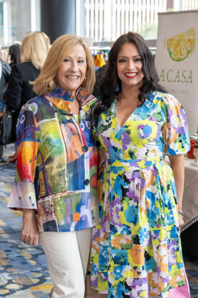 Dorit Aaron, Conchita Reyes at the Latin Women's Initiative annual luncheon (Photo by Jacob Power)
