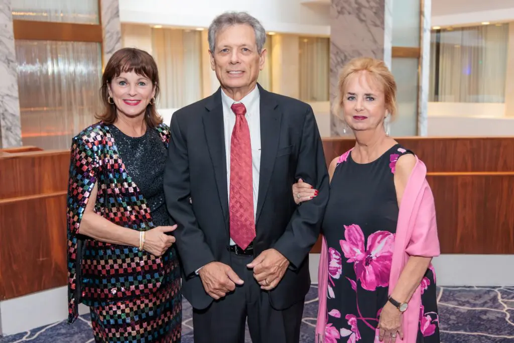 Elaine Finger, Chuck Willits, Nancy Corbet at DACAMERA Gala 2025: Music Salons & Supper Club (Photo by Katy Anderson)