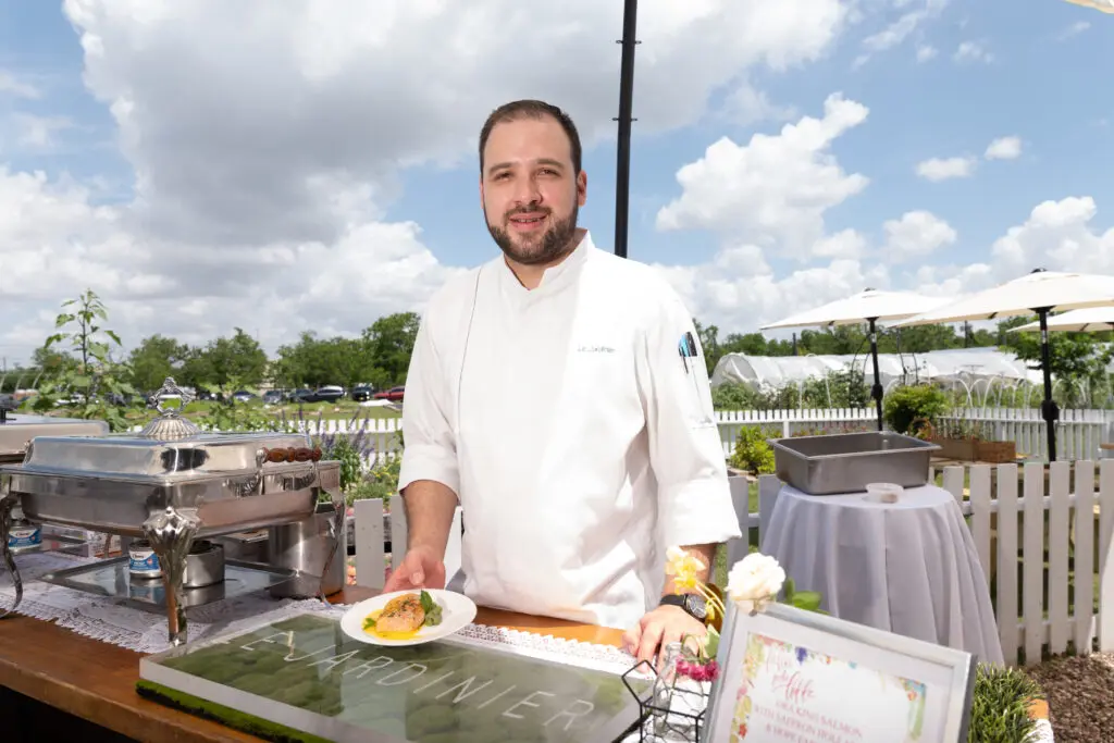 Le Jardinier chef Felipe Botero at Recipe for Success' Fashion in the Fields fundraiser ((Photo by Daniel Ortiz)