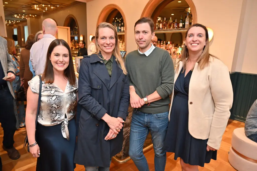 Haley Berkman Karren, Sara & Phillip Beck, Carrie Ermler at Untitled Art, Houston VIP Weekend at Park House (Photo by Alex Montoya)