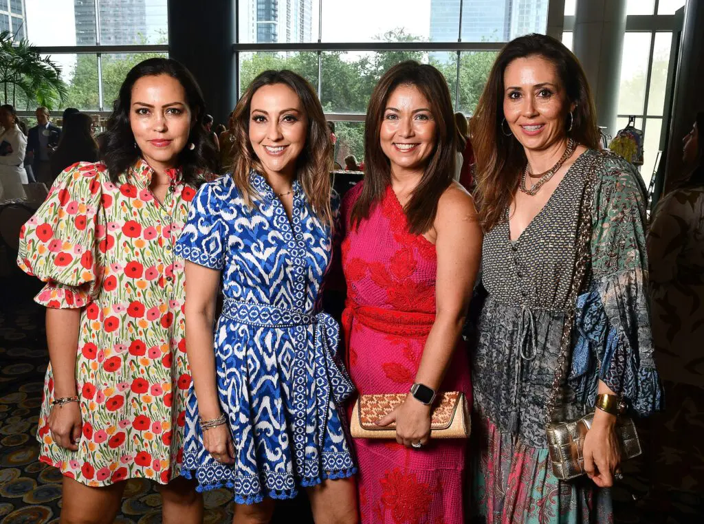 Jessica Perez, Vicky Nehme, Raquel Thomas, Alejandra Elizondo at the Latin Women's Initiative annual luncheon (Photo by Dave Rossman)