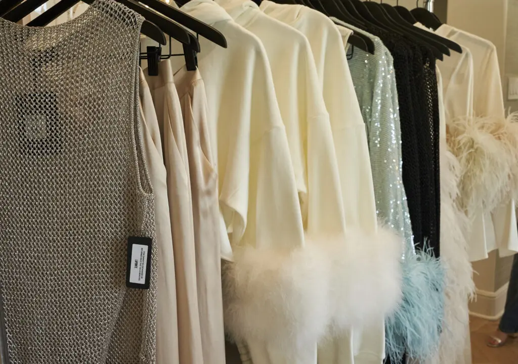 LAPOINTE brought a wide selection of luxury womenswear for the private event.  (Photo by Brian Hutson with Elevated Content)