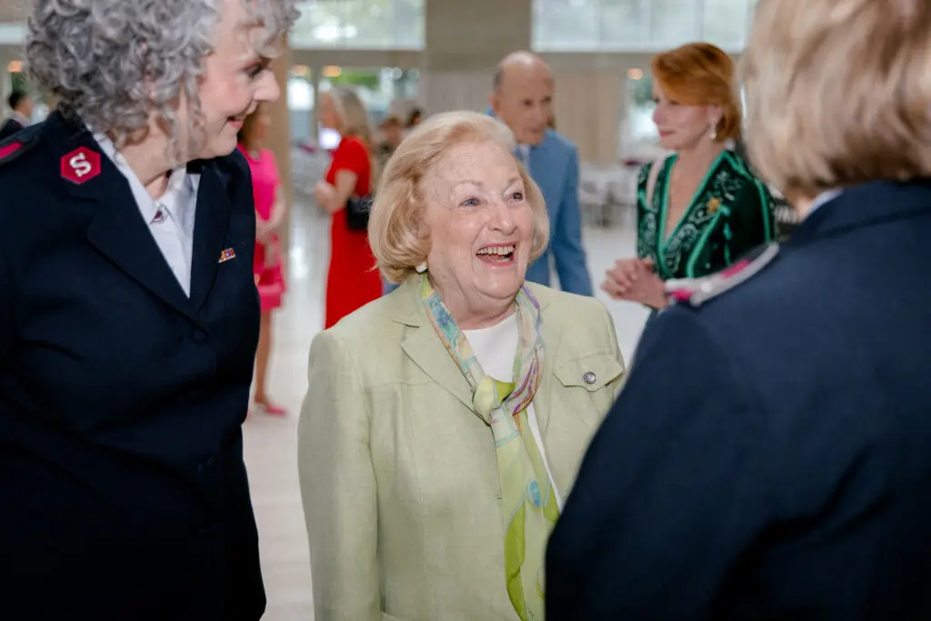 Major Dawn McFarland and Margot Perot (Photo by The Salvation Army of North Texas)