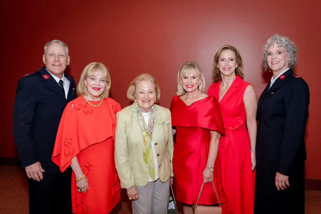 Major Paul McFarland, Louise Griffeth, Margot Perot, Stacey Walker, Laura Downing, and Major Dawn McFarland (Photo by The Salvation Army of North Texas)
