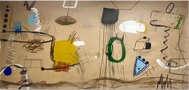 Mathias Schilling’s (Rheine) painting featured in the building.