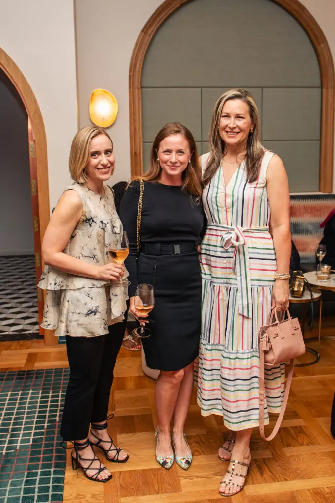 Meg Bell, Anne Lee Phillips, Bethany Buchanan at the exclusive Akris Spring/Summer fashion presentation and cocktail fête saluting Recipe for Success (Photo by Heather Robards)