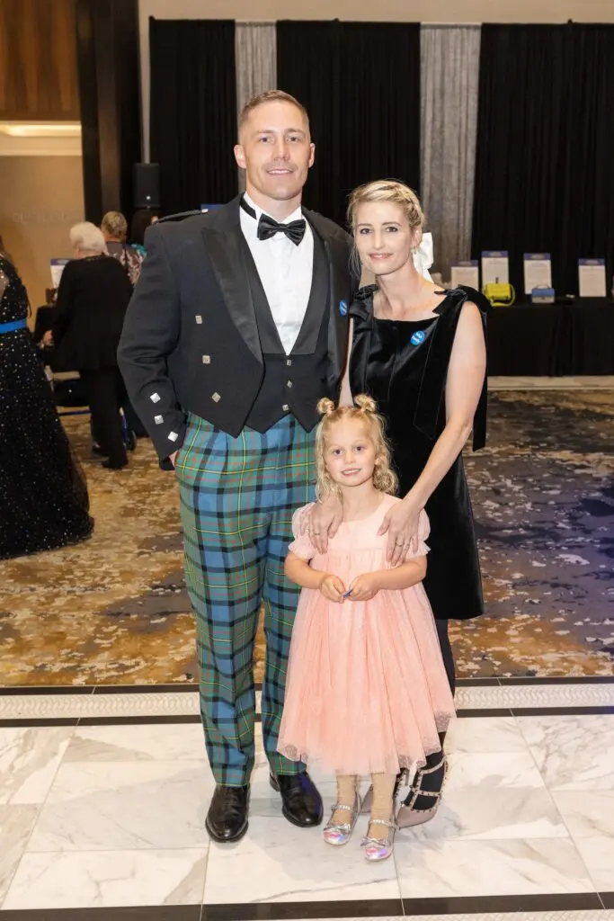 Niall, Ashley and Everly Shannon at the Make-A-Wish ball (Photo by Jacob Power)