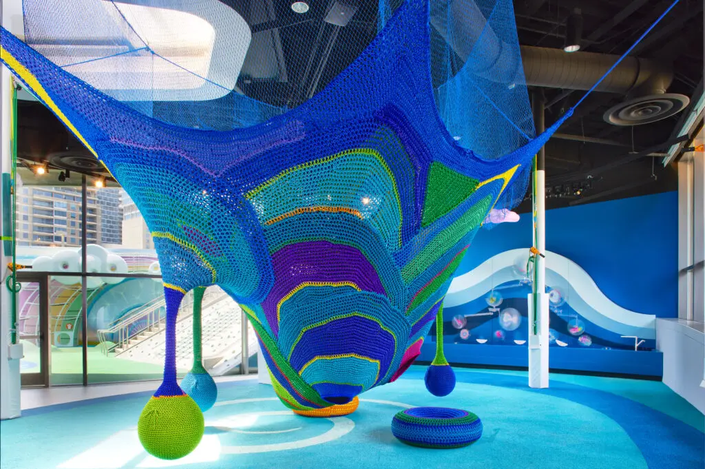 One-of-a-kind climbing structure designed by artist Toshiko MacAdam (Photo by John Smith)